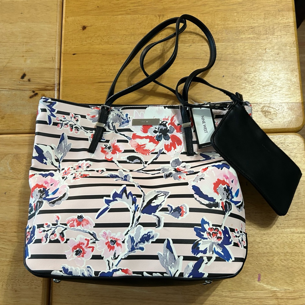 Nine West Beige Interior Handbag